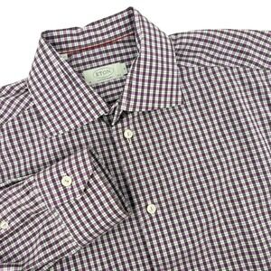 Eton Mens Contemporary Fit Purple Micro Check Cotton Dress Shirt 15.5 39 York